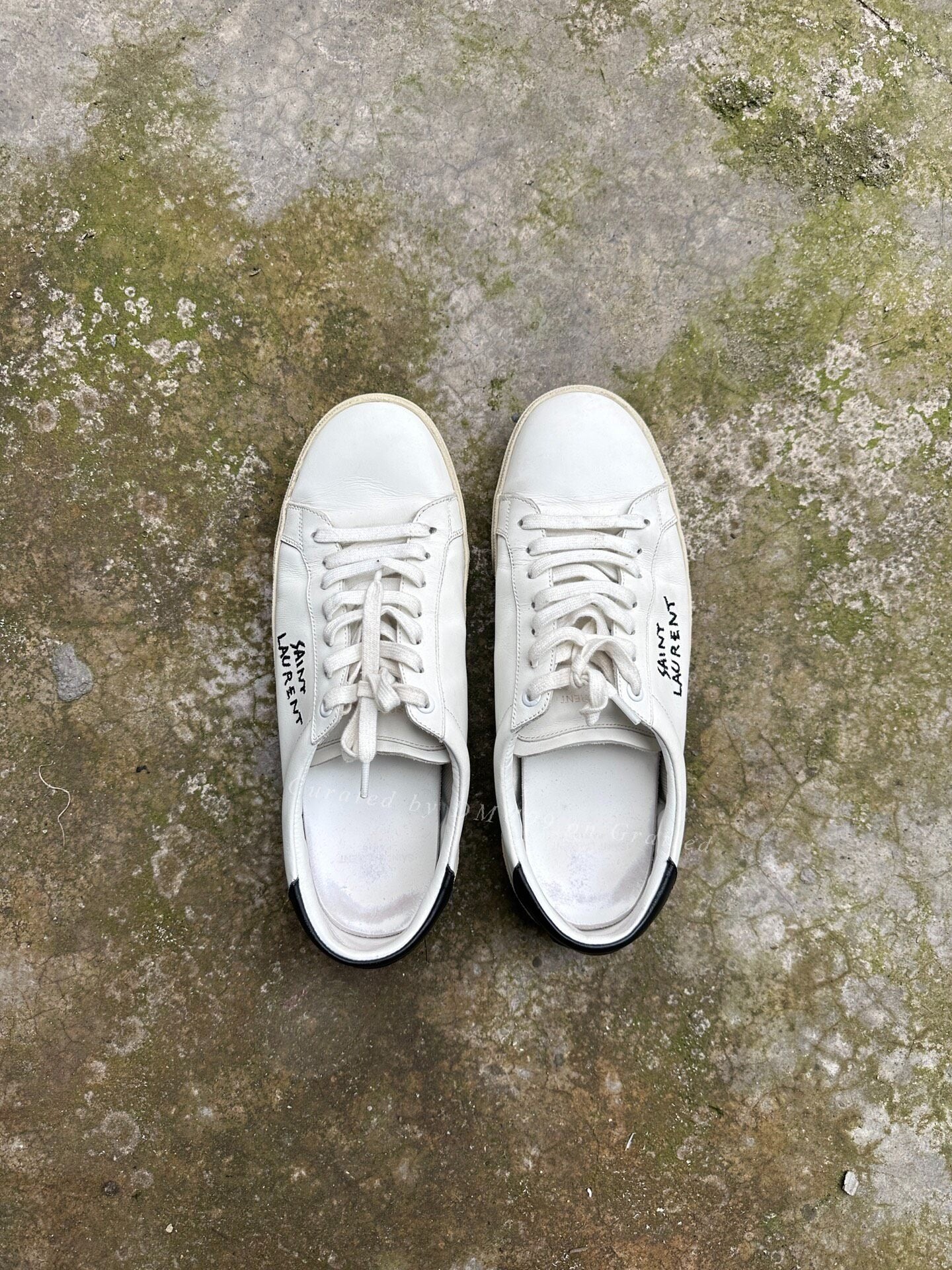 Saint Laurent Paris Leather White Shoes
