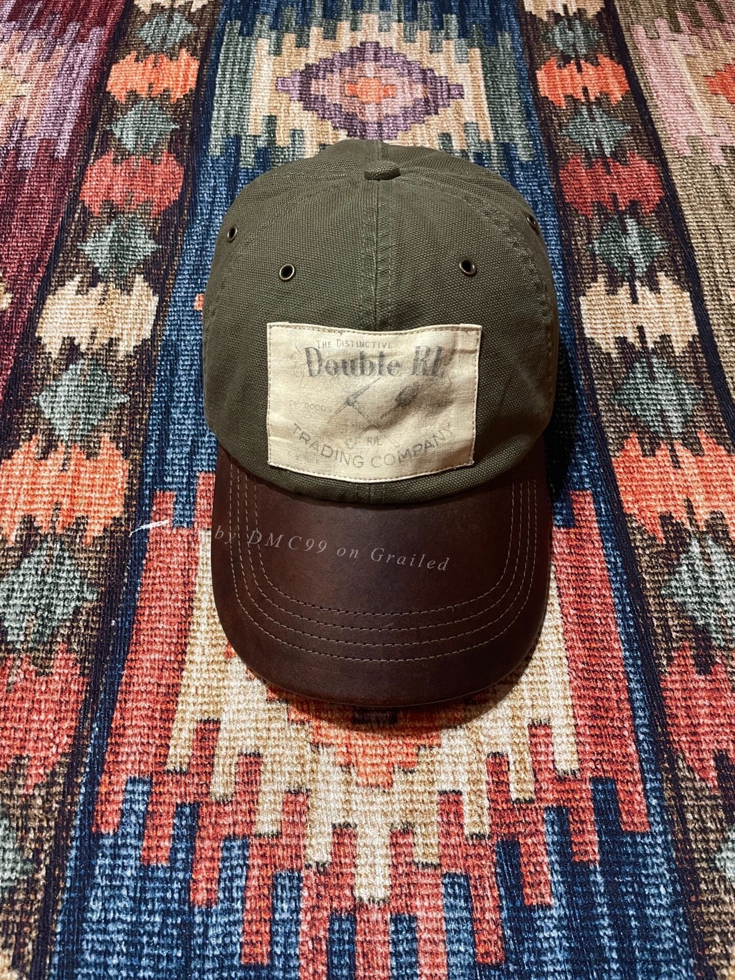 RRL Khaki Green Baseball Cap