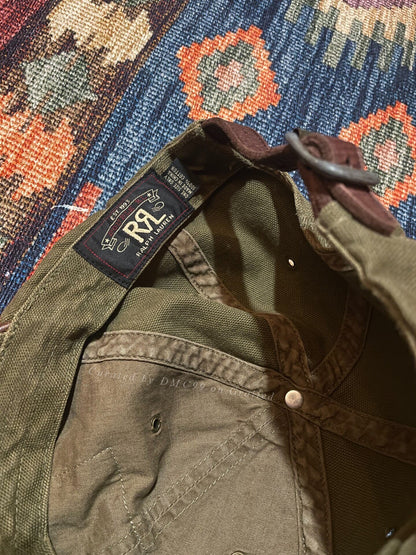 RRL Khaki Green Baseball Cap