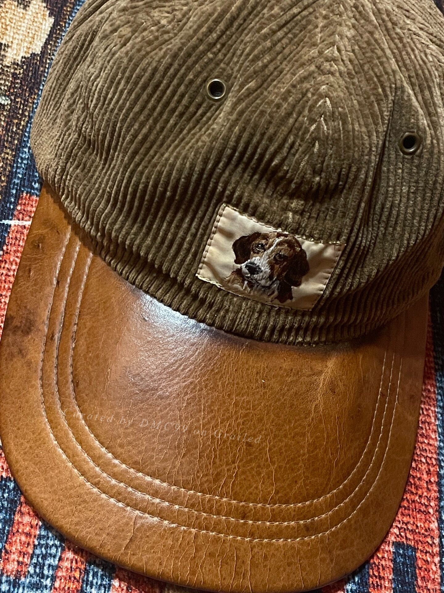 RRL Leather Brim Baseball Cap