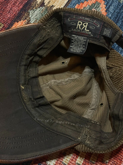 RRL Leather Brim Baseball Cap