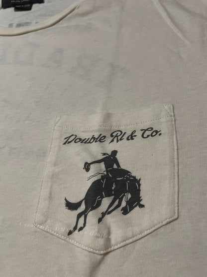 RRL Vintage Western Cowboy Print T-Shirt