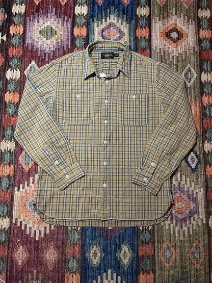 RRL Plaid Work Shirt L Size