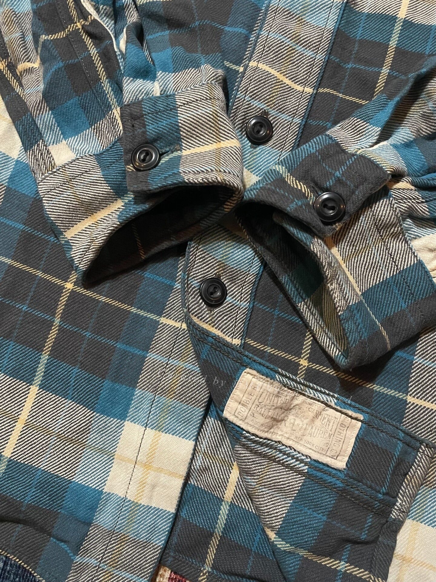RRL Vintage Plaid Work Shirt S