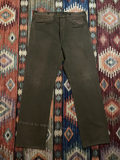 RRL Vintage Striped Distressed Cargo Pants 32