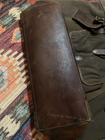 RALPH LAUREN POLO Vintage Canvas Leather Tote