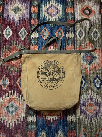 RRL Discontinued Canvas Dog Print Crossbody