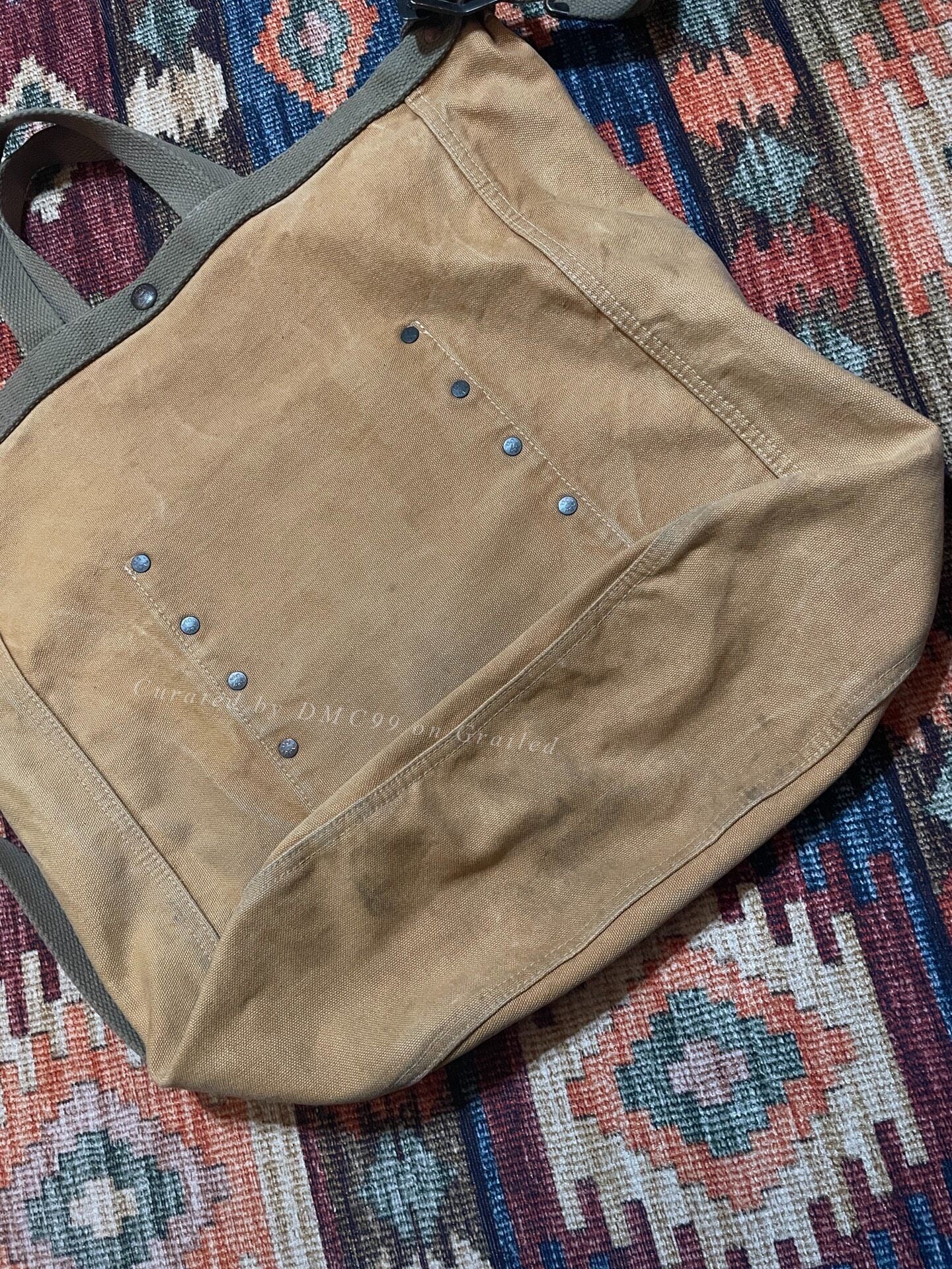 RRL Discontinued Canvas Dog Print Crossbody