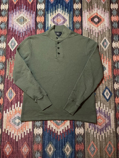 RRL Vintage Military Henley Long-Sleeve T-Shirt