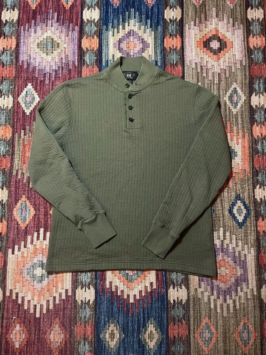 RRL Vintage Military Henley Long-Sleeve T-Shirt