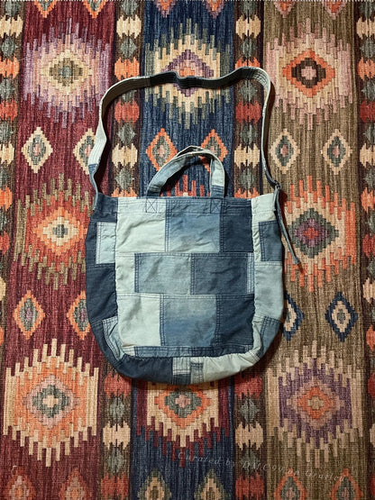 RALPH LAUREN Washed Patchwork Crossbody Bag
