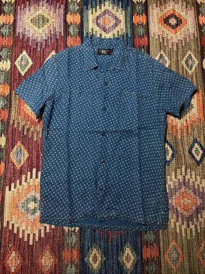 RRL Old Style Anchor Indigo Shirt T-shirt S