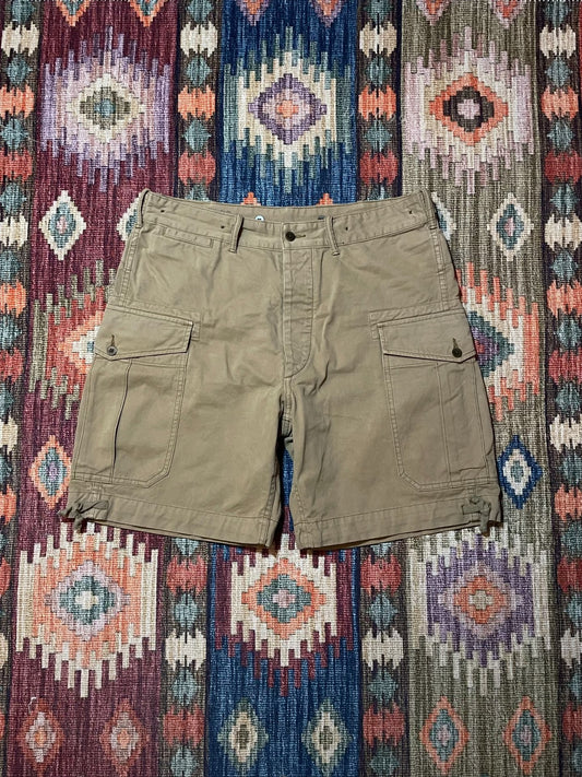 RRL Khaki Cargo Shorts Size 34