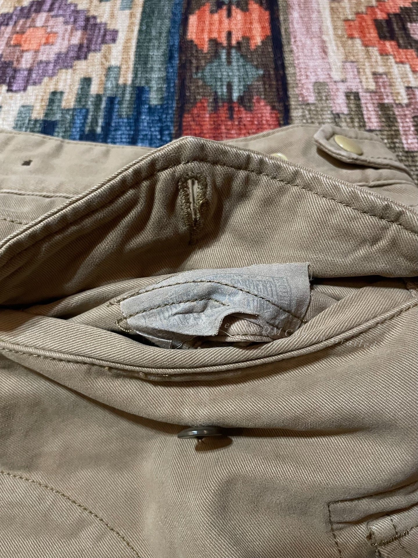 RRL Khaki Cargo Shorts Size 34