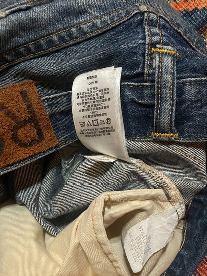 RRL 2015 Depp Style US Distressed Patched Jeans