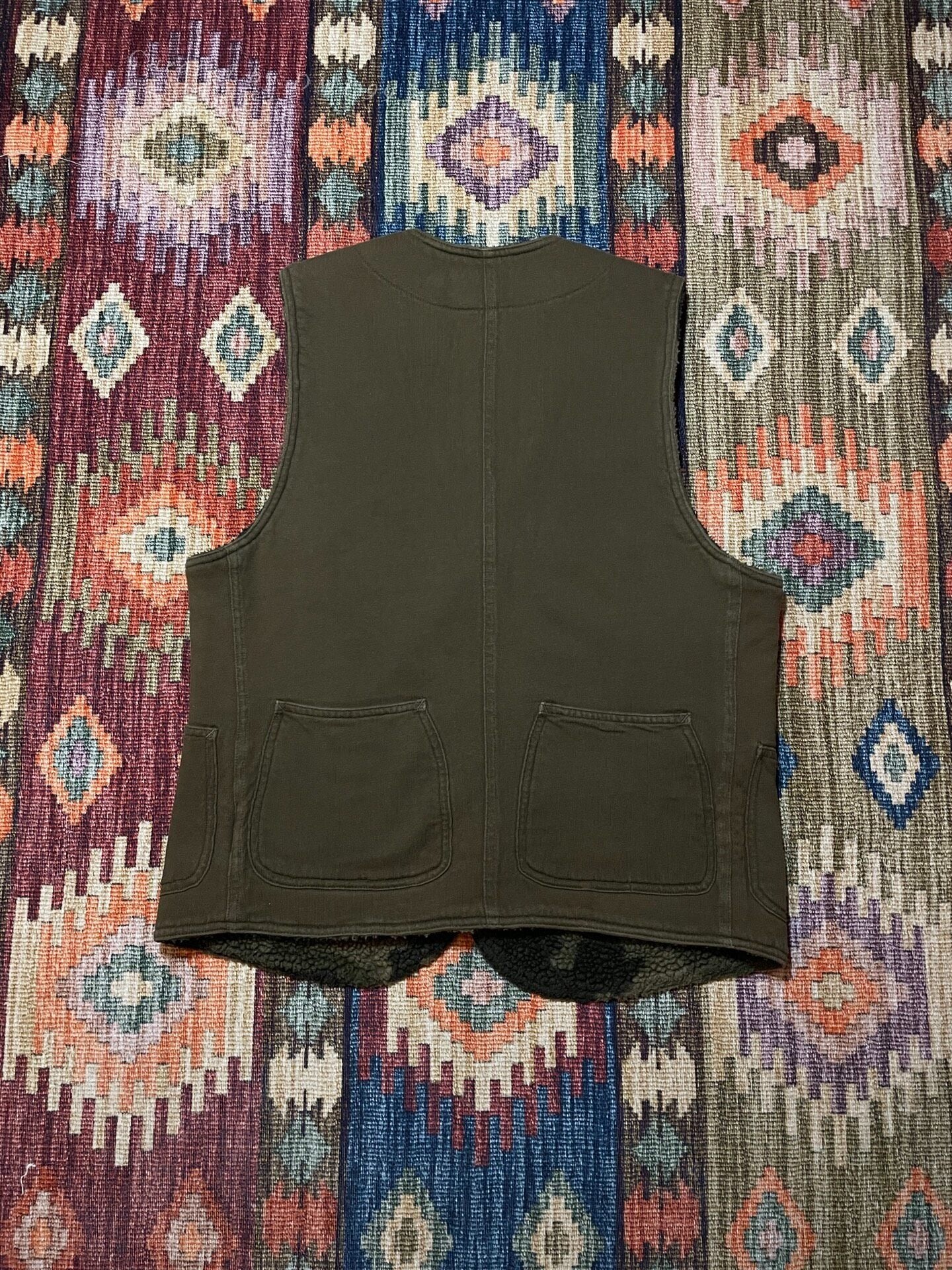 RRL Discontinued Camo Fleece Vest
