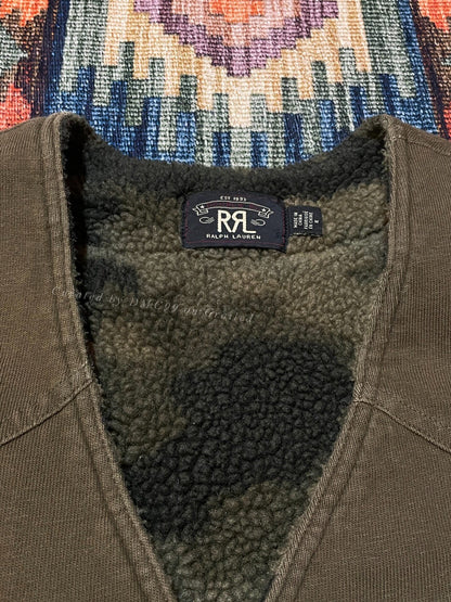 RRL Discontinued Camo Fleece Vest