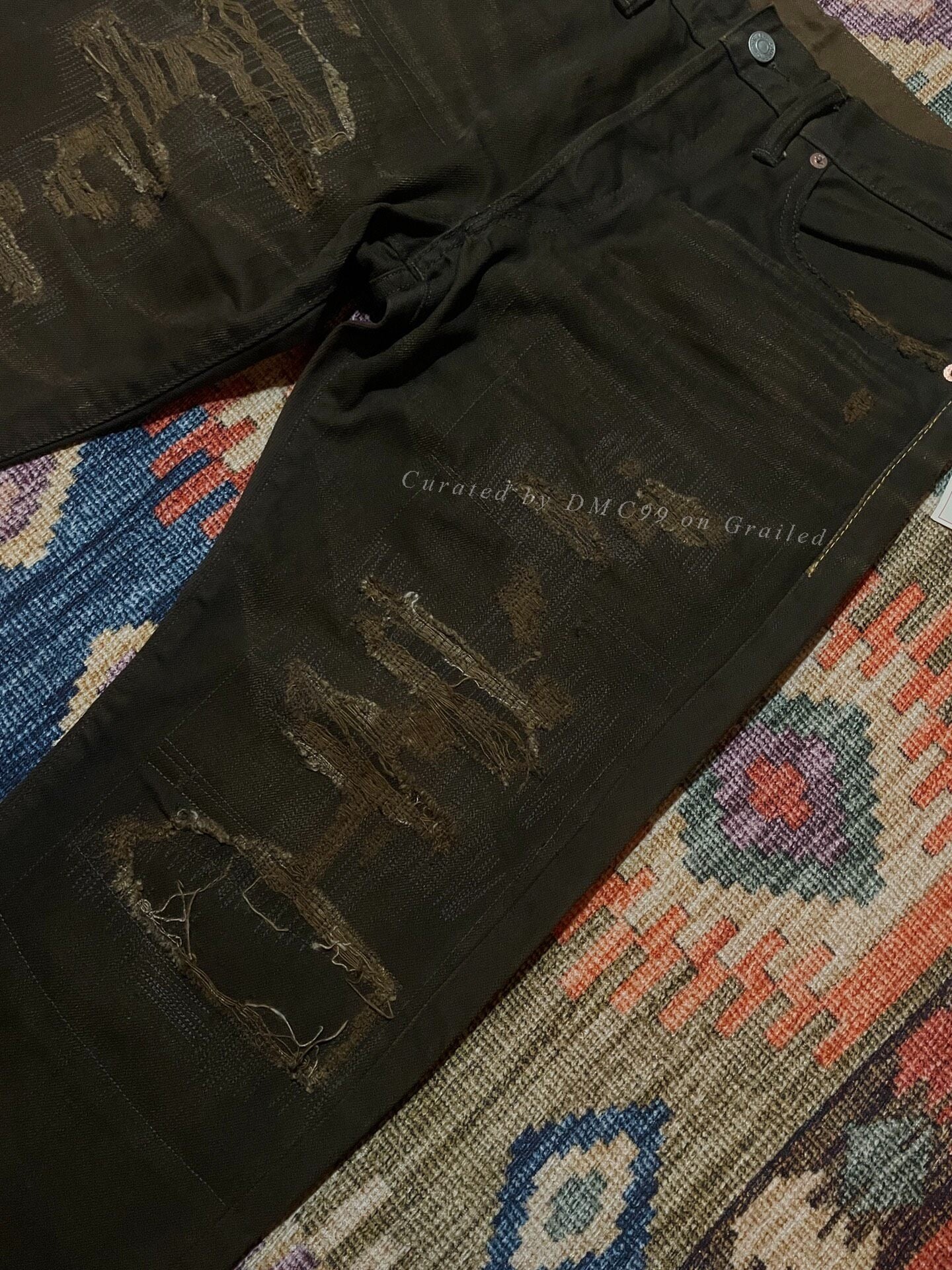 RRL 2016 Vintage Distressed Patch Pants