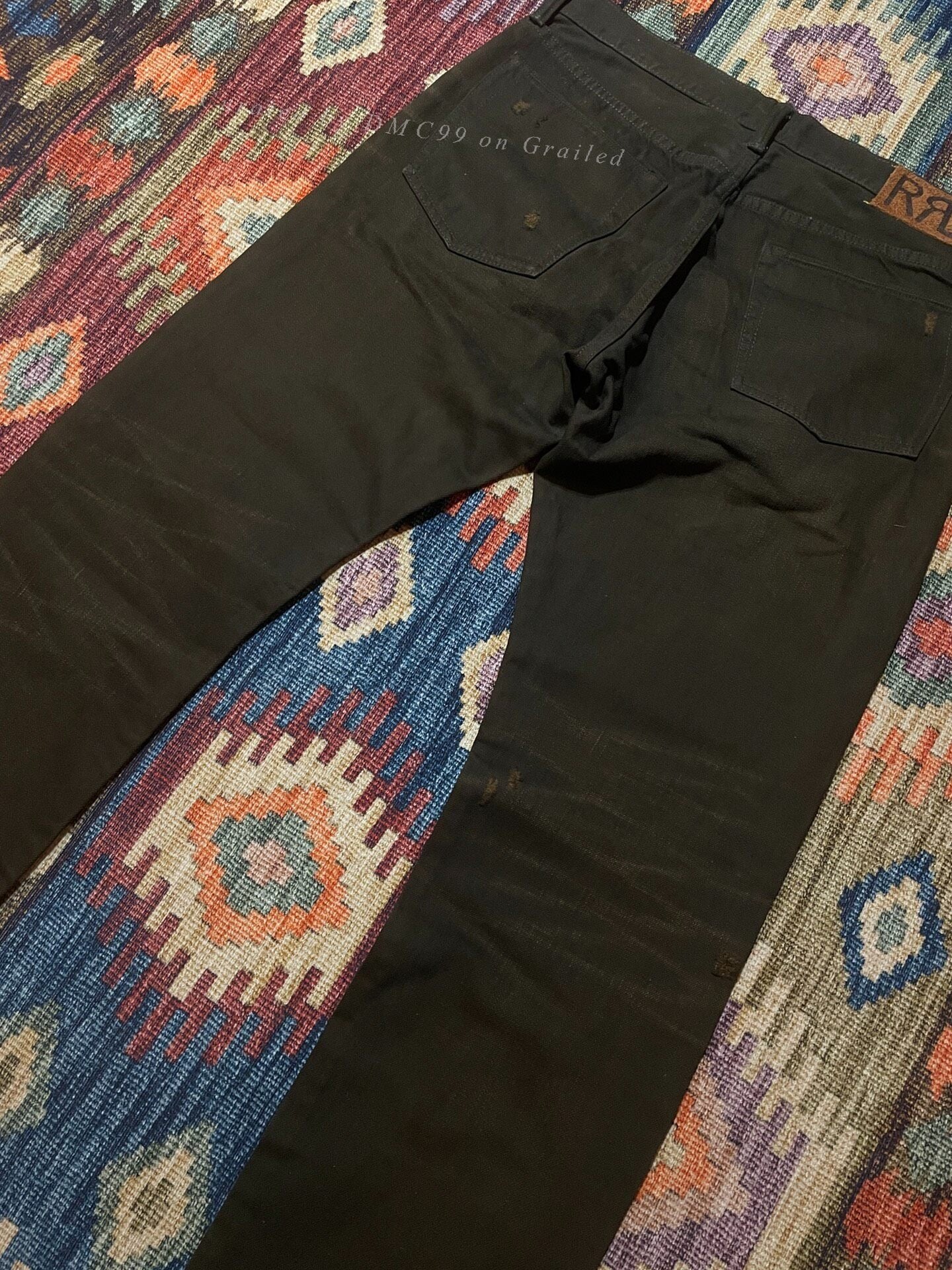 RRL 2016 Vintage Distressed Patch Pants