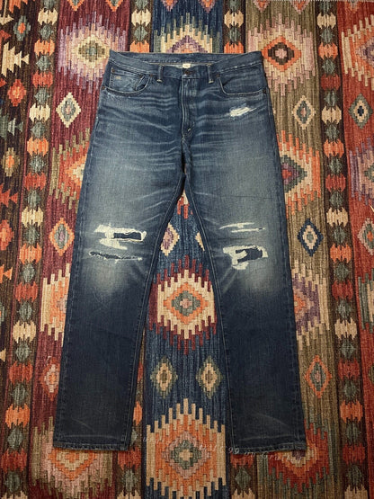 RRL Vintage Mexico Washed Distressed Jeans