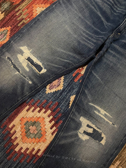RRL Vintage Mexico Washed Distressed Jeans