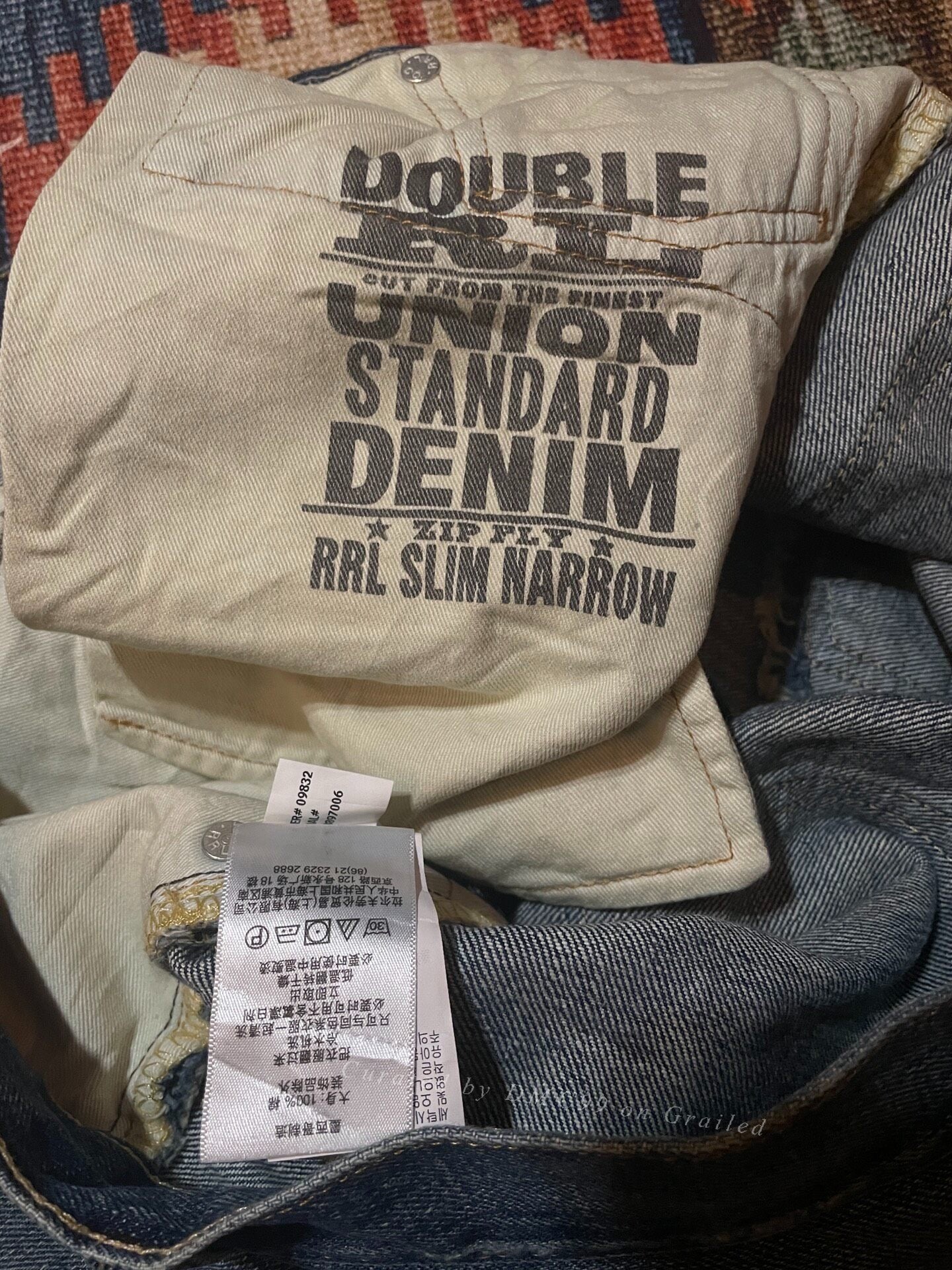 RRL Vintage Mexico Washed Distressed Jeans