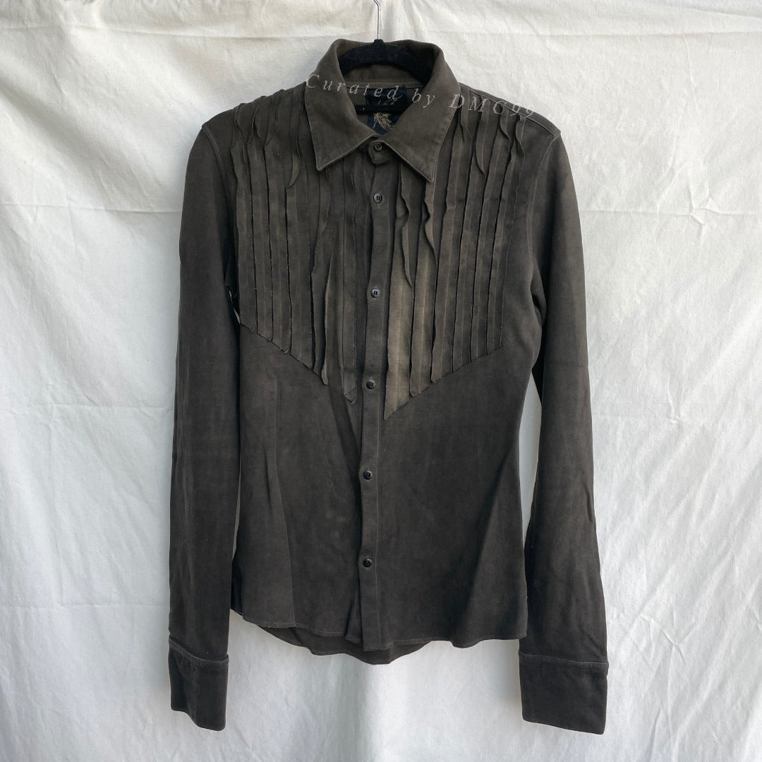 Kiryuyrik Distressed Long-Sleeve Rock Shirt