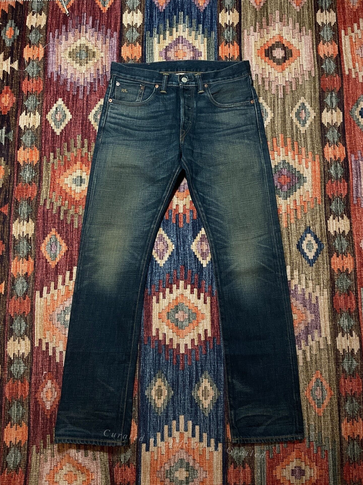 RRL American-Made Yellow Mud Washed Jeans