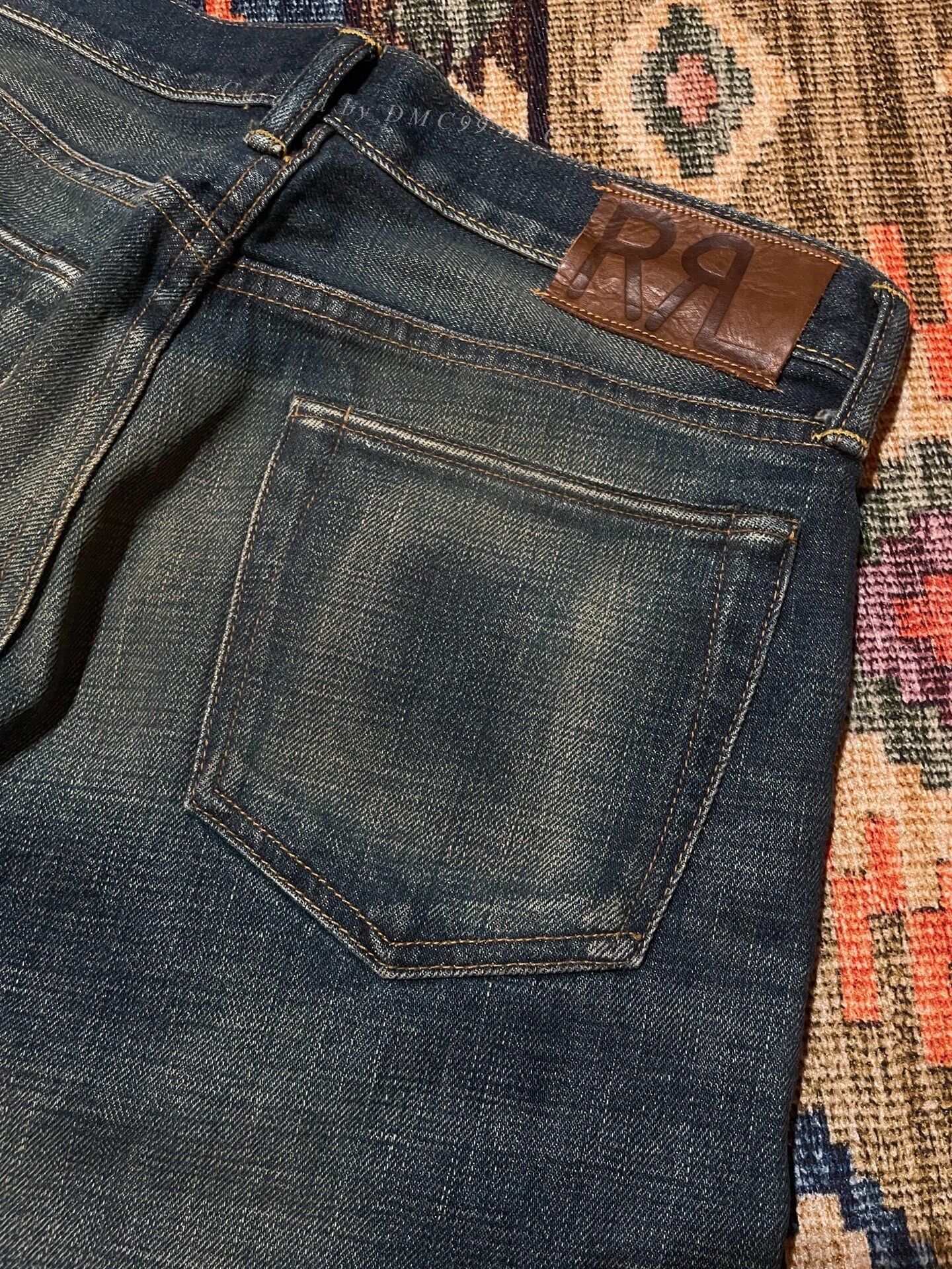 RRL American-Made Yellow Mud Washed Jeans