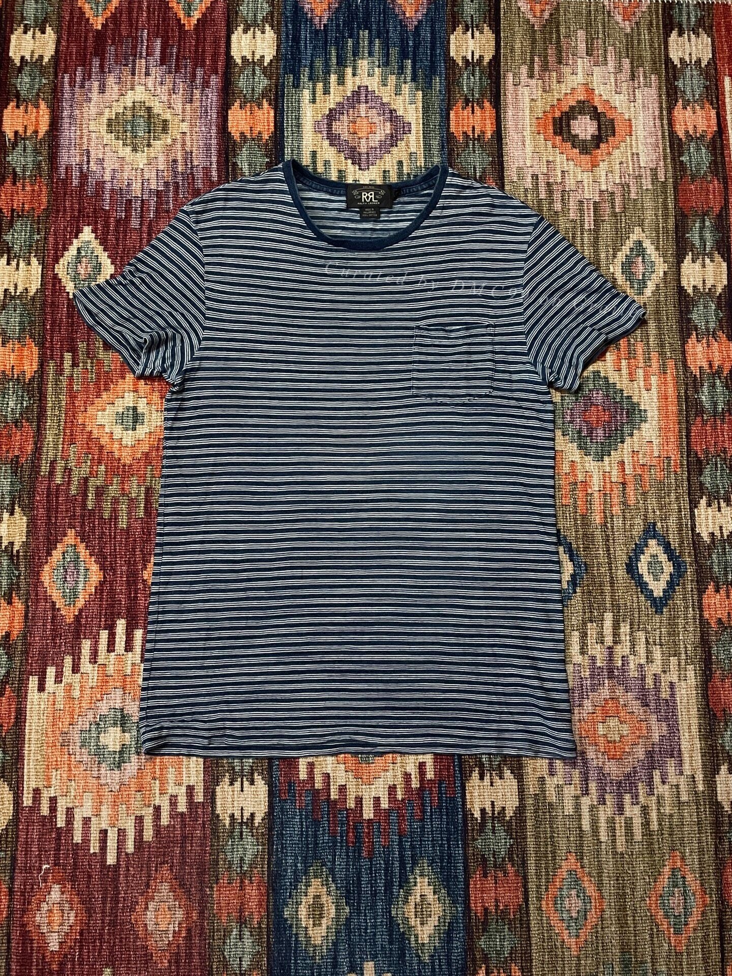 RRL Stripe Pocket Short Sleeve T-shirt S