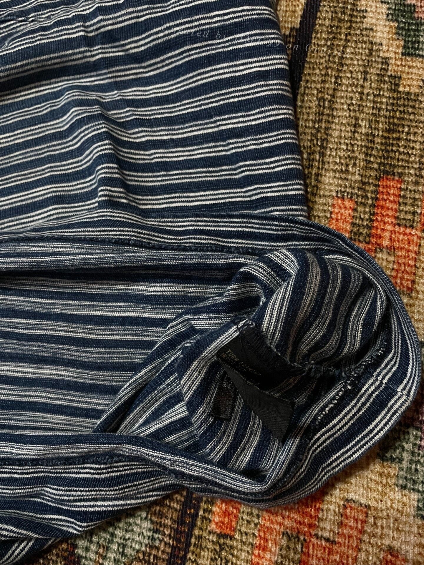 RRL Stripe Pocket Short Sleeve T-shirt S