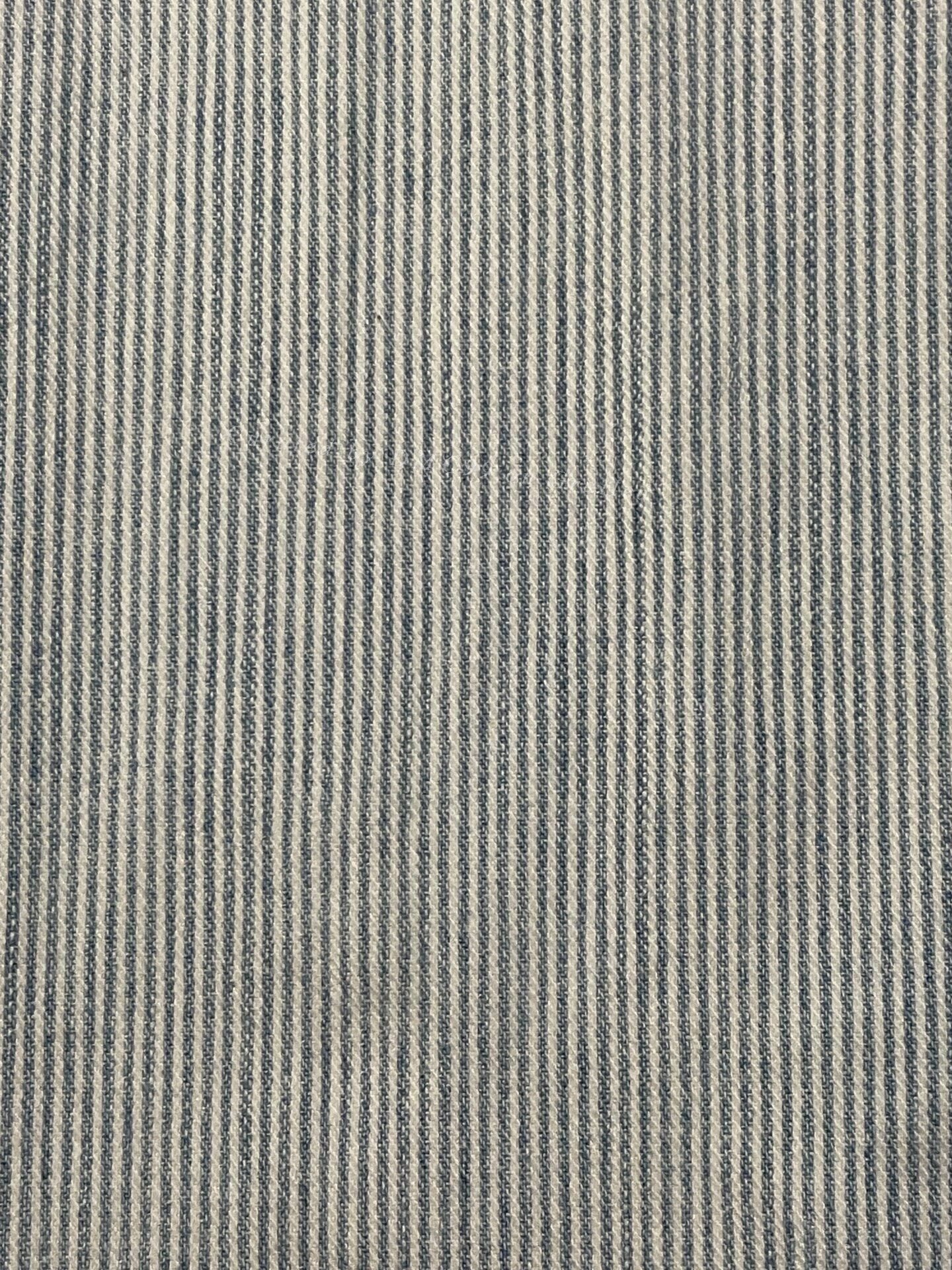 RRL Vintage White Gray Stripe Work Shirt