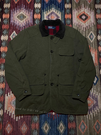 RALPH LAUREN Knit Multi-Pocket Hunting Jacket L
