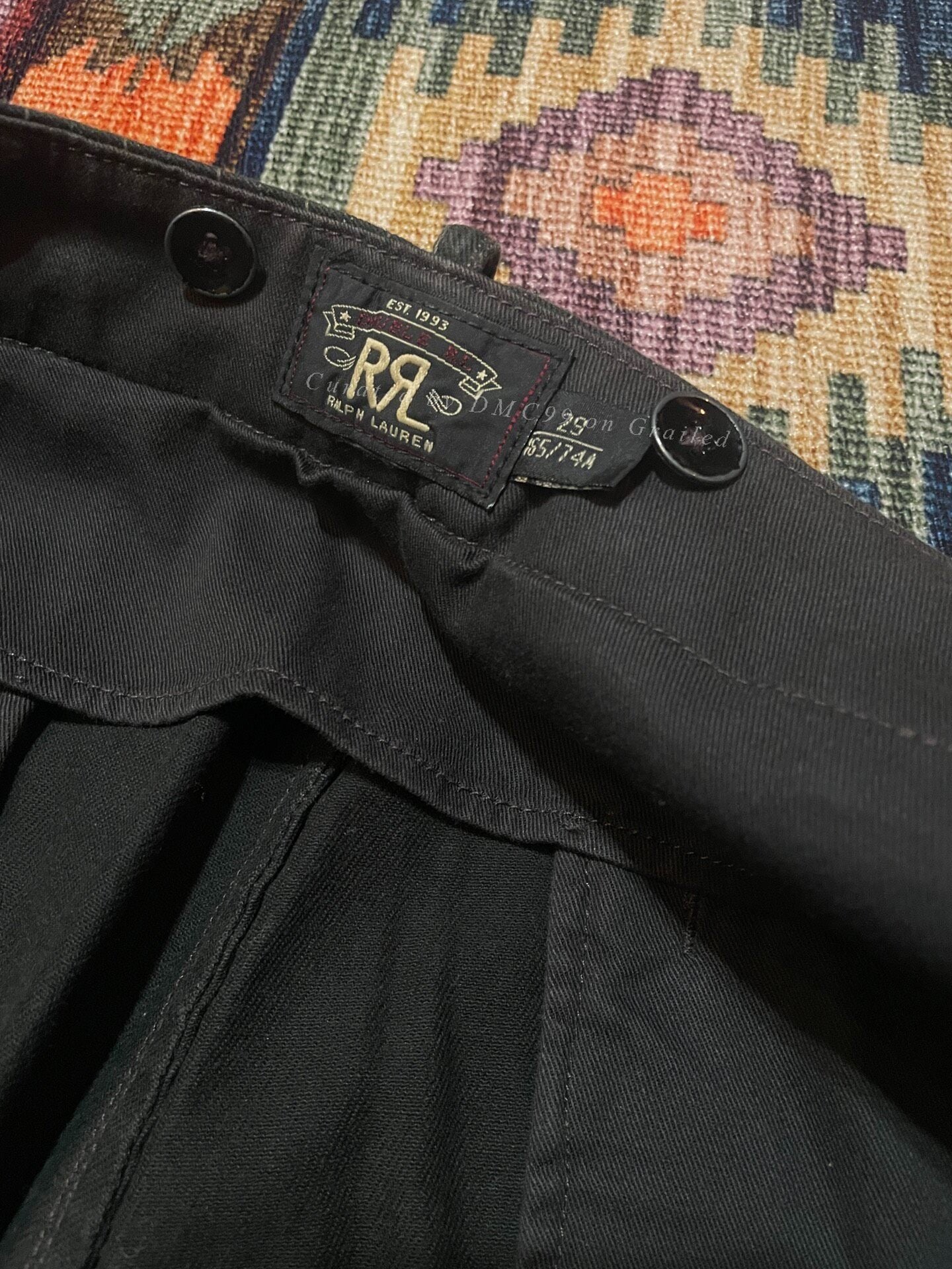 RRL Rare Depp Washed Striped Cargo Pants