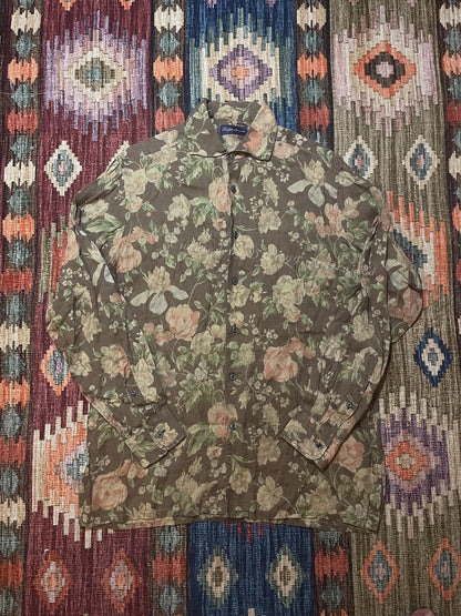 Ralph Lauren Purple Label Floral Linen Shirt