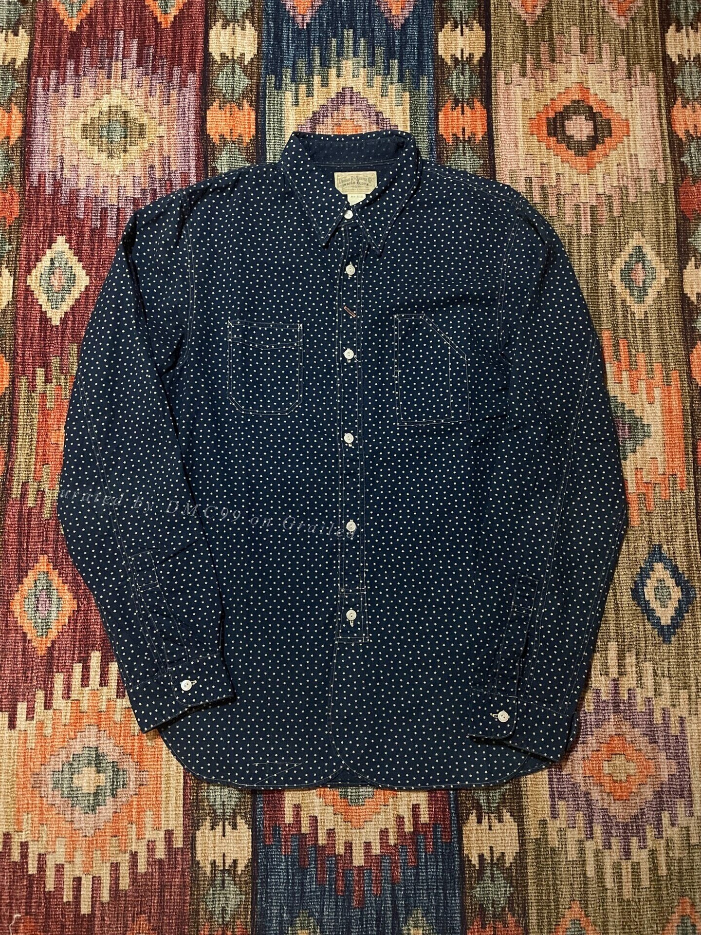 RRL Vintage Indigo Star Work Shirt