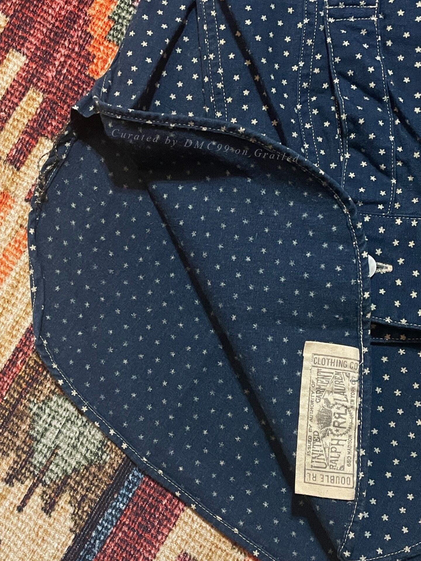 RRL Vintage Indigo Star Work Shirt