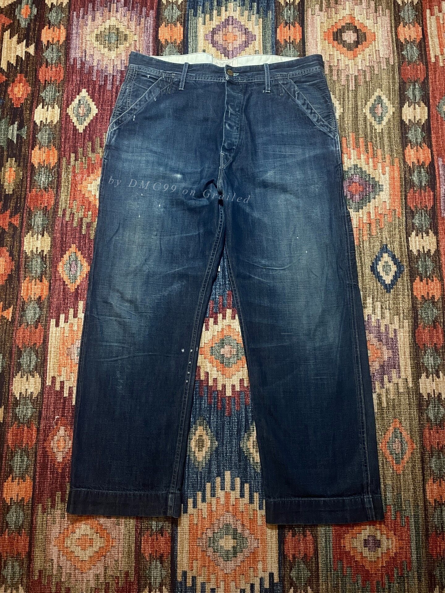 RRL Rare Vintage Washed Distressed Jeans