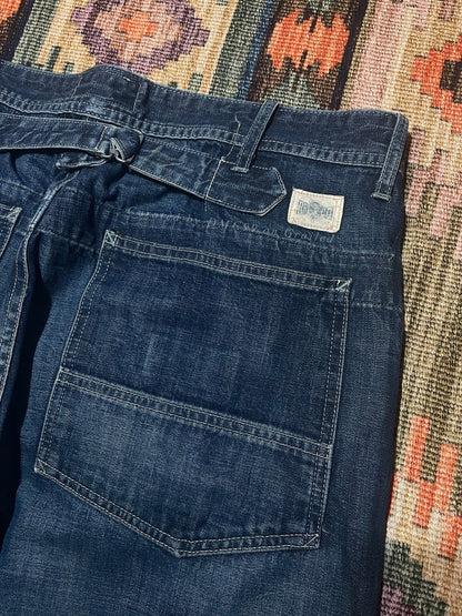 RRL Rare Vintage Washed Distressed Jeans