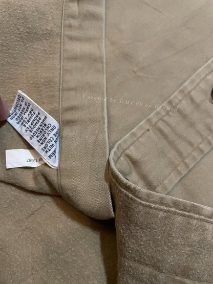 RALPH LAUREN Khaki Puppy Print Military Shirt