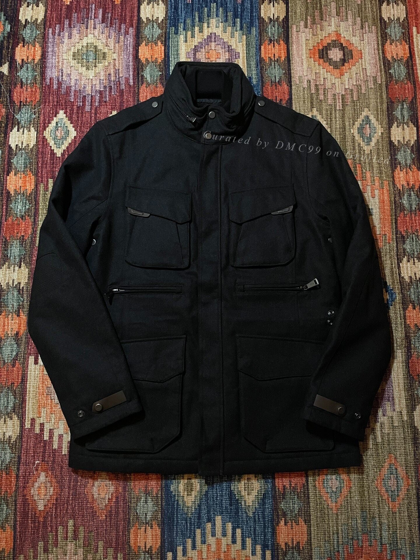 Ralph Lauren Black Label Wool Motorcycle Jacket