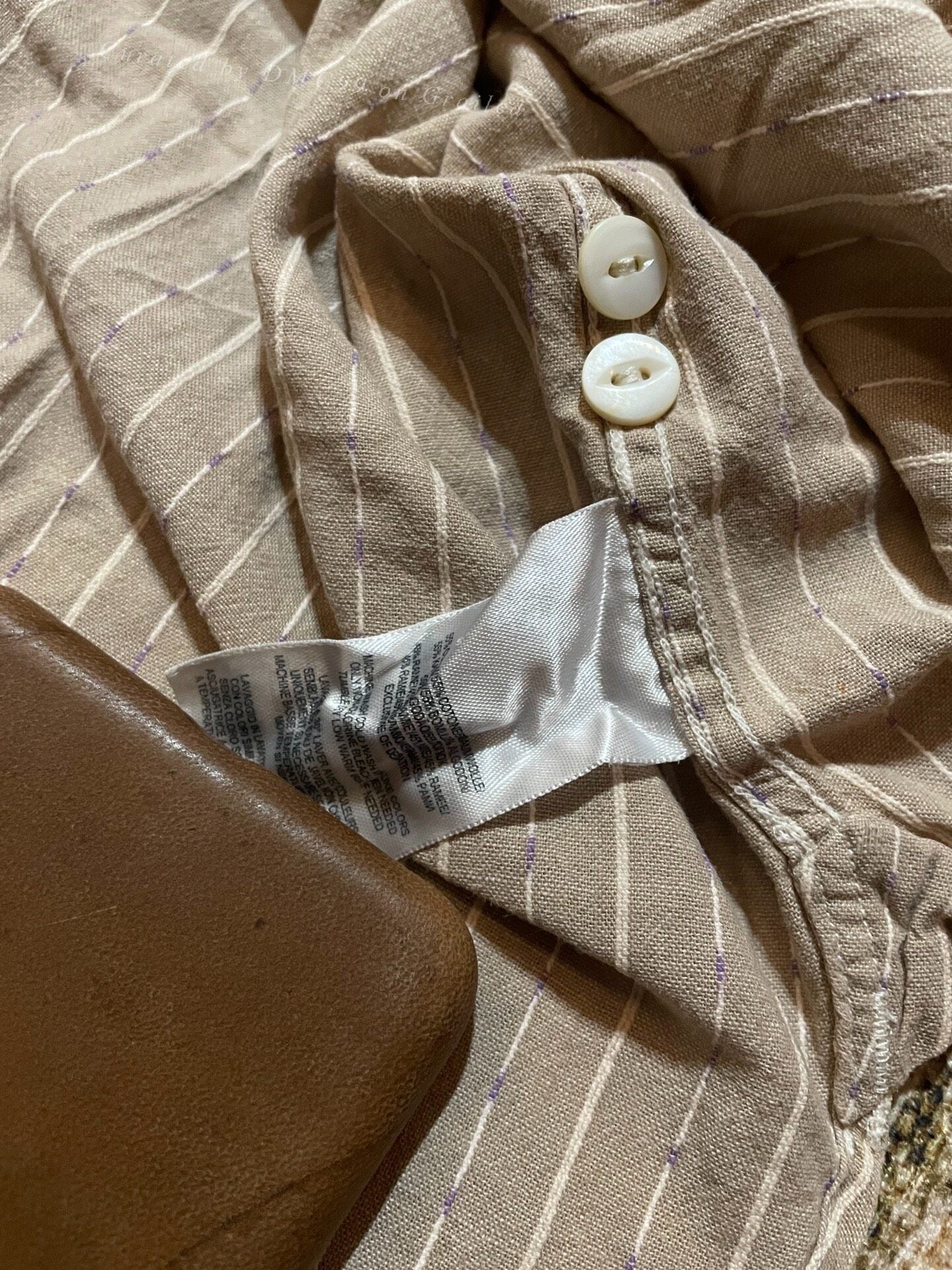RRL Beige Striped Old Style Shirt