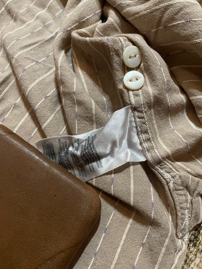 RRL Beige Striped Old Style Shirt