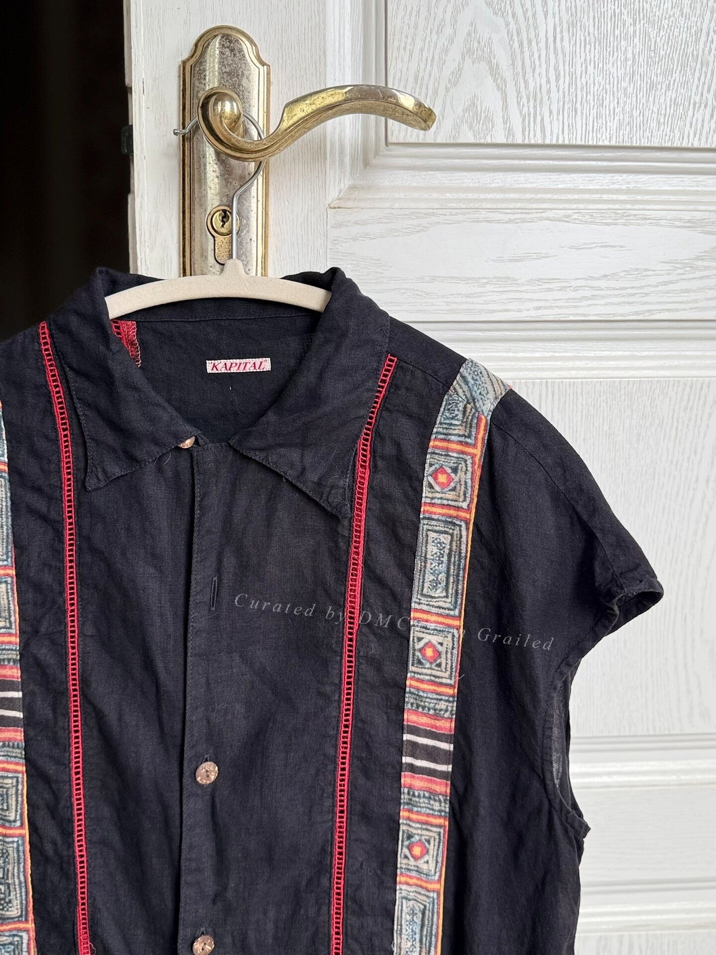 Kapital Cotton-Linen Short-Sleeve Shirt