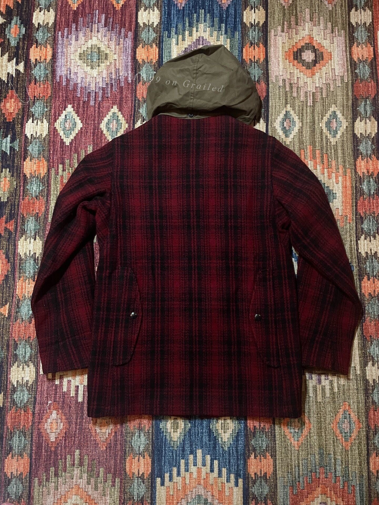 RRL Wool Check Hiking Hunting Coat
