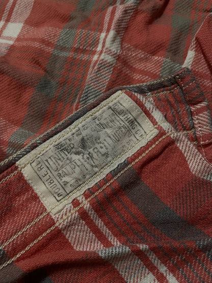 RRL Vintage Pink Striped Work Shirt M