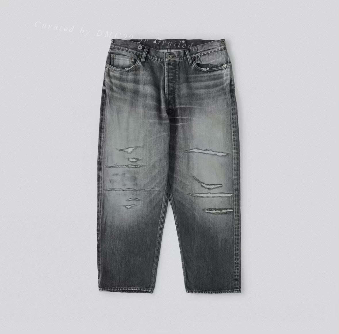MADNESS 23AW Distressed Denim Pants