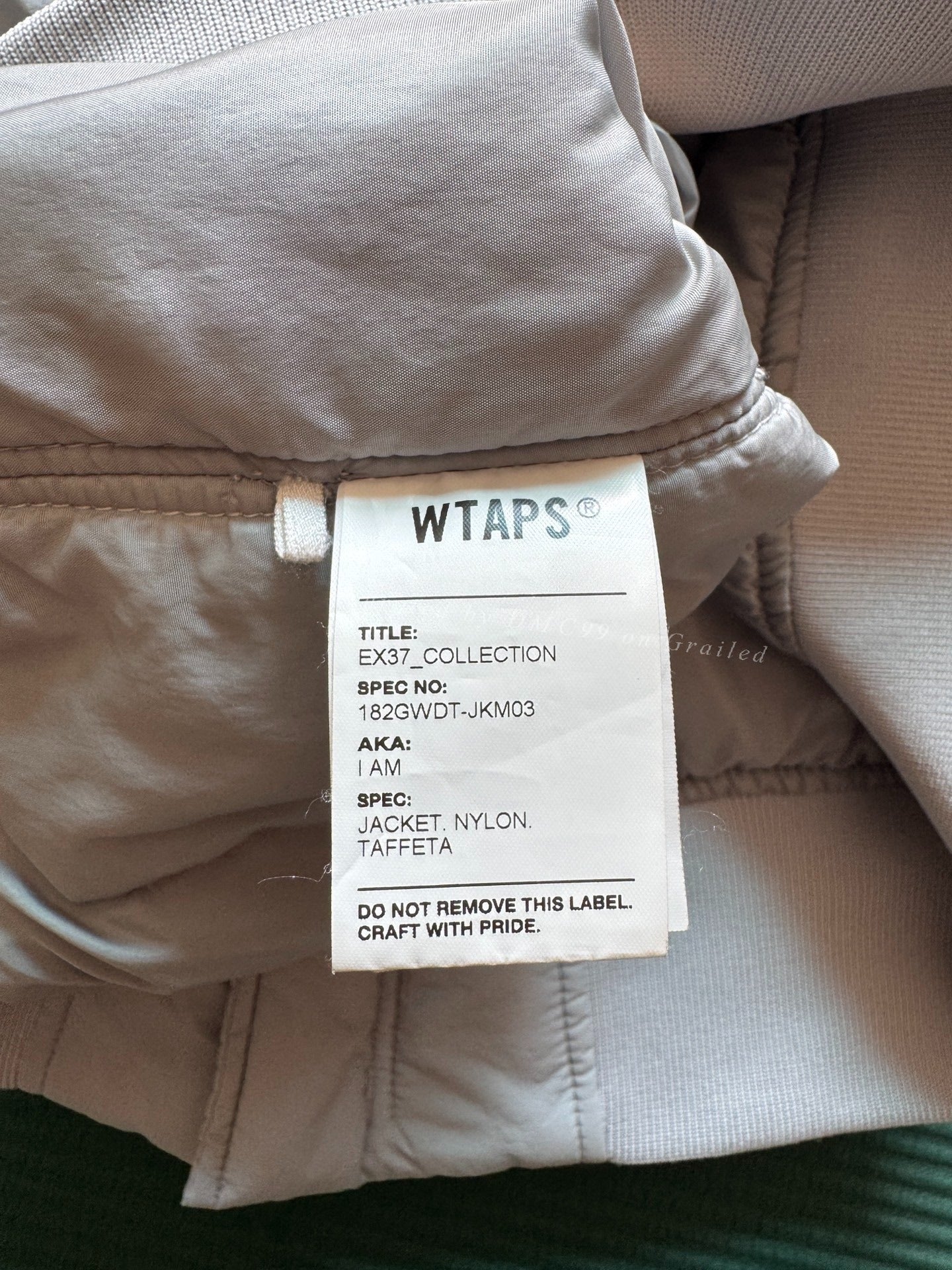 WTAPS 18AW EX37 Nylon Taffeta Pilot Jacket