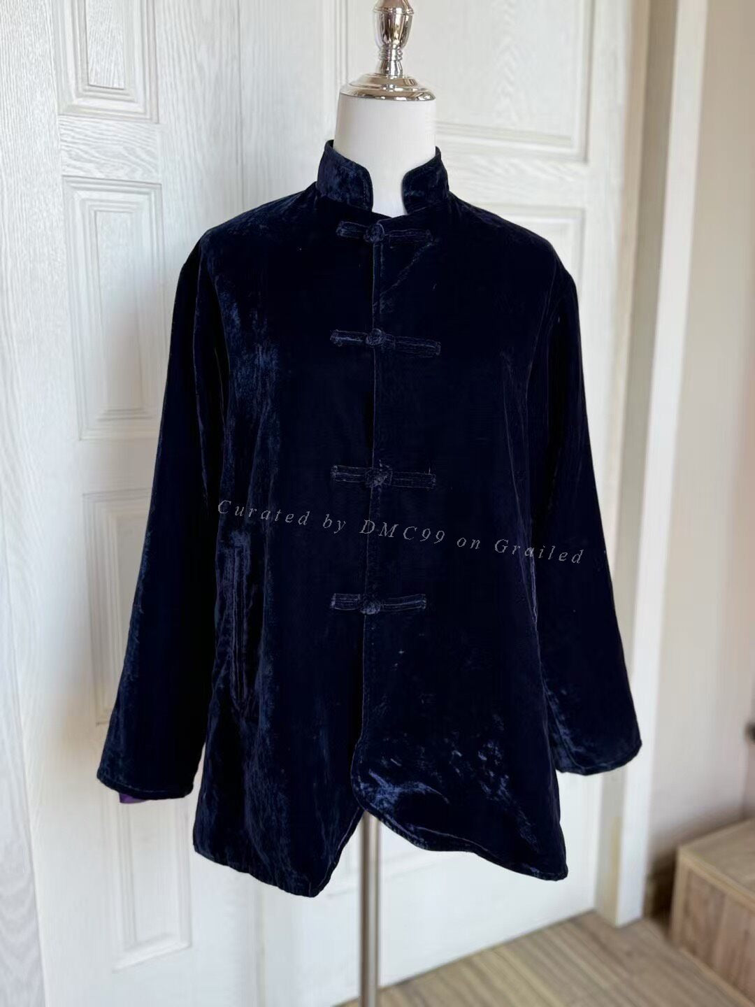 Needles Mandarin Button Velvet Coat
