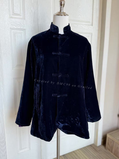 Needles Mandarin Button Velvet Coat